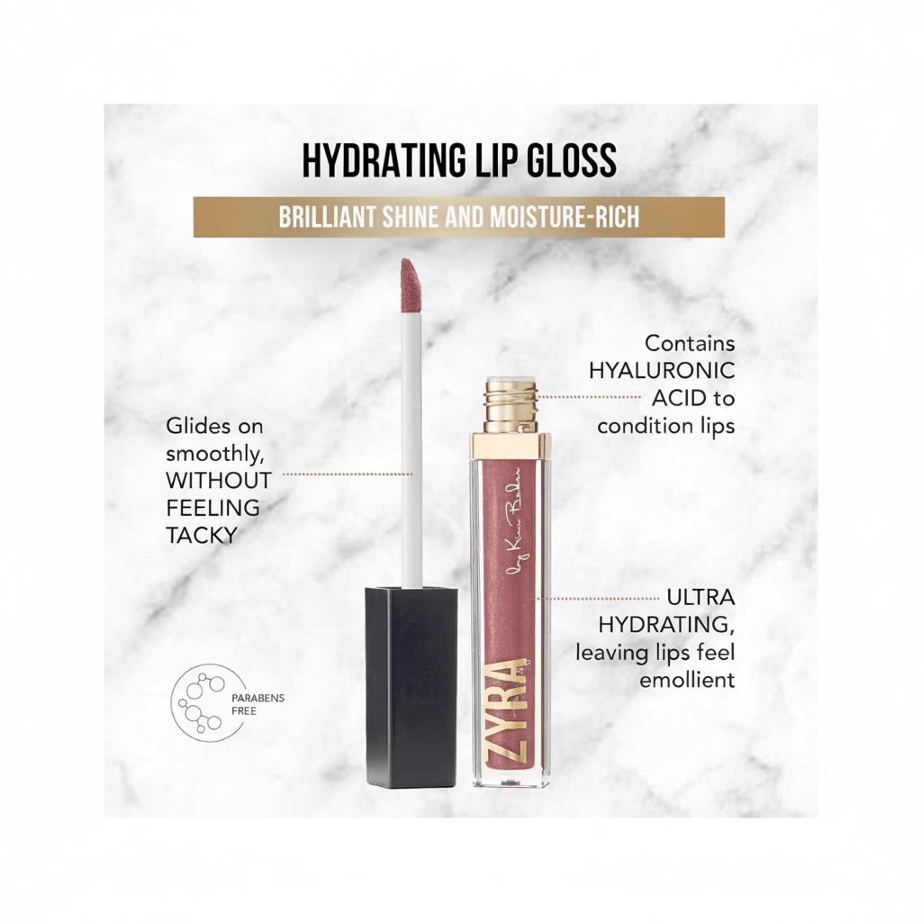 Hydrating Lip Gloss Trio - ZYRA